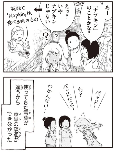 「ナプキン」のことかな？