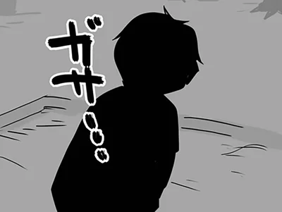 夜の公園に…