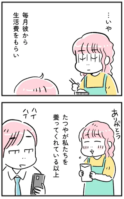 毎月彼から生活費をもらい