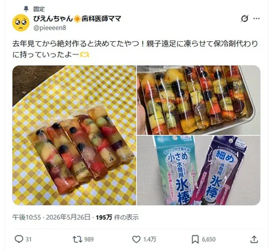 保冷剤代わりに▶見た目も華やか！（⇒次へ）