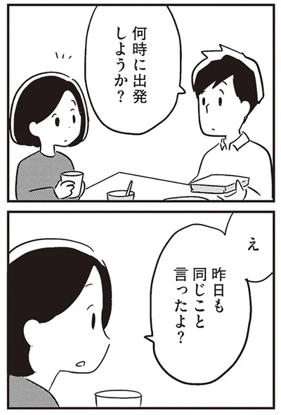 何時に出発しようか