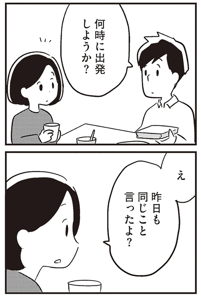 何時に出発しようか