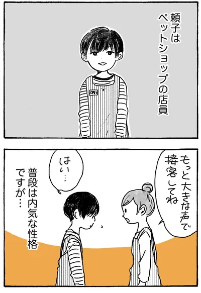 ペットショップの店員