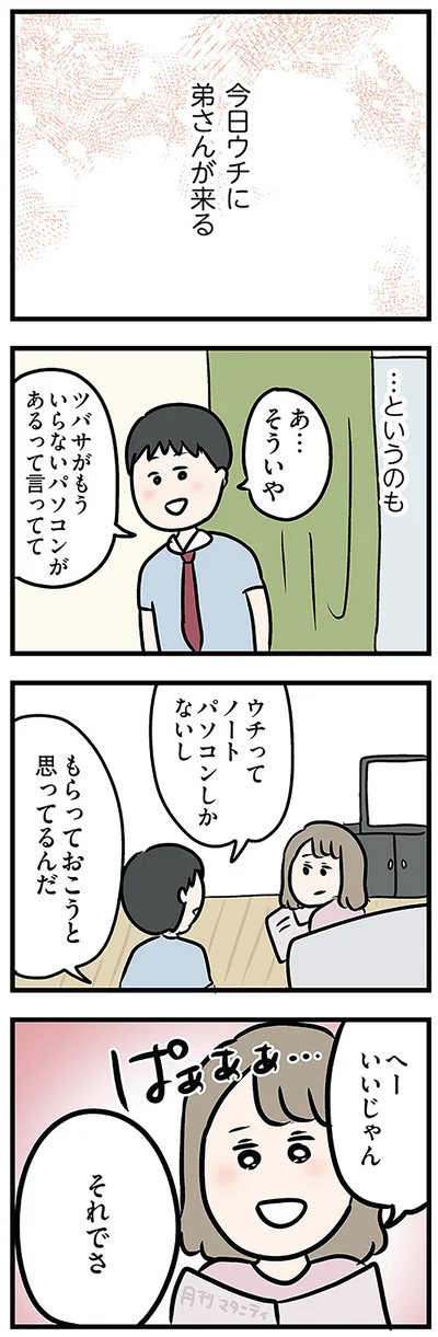 今日ウチに弟さんが来る