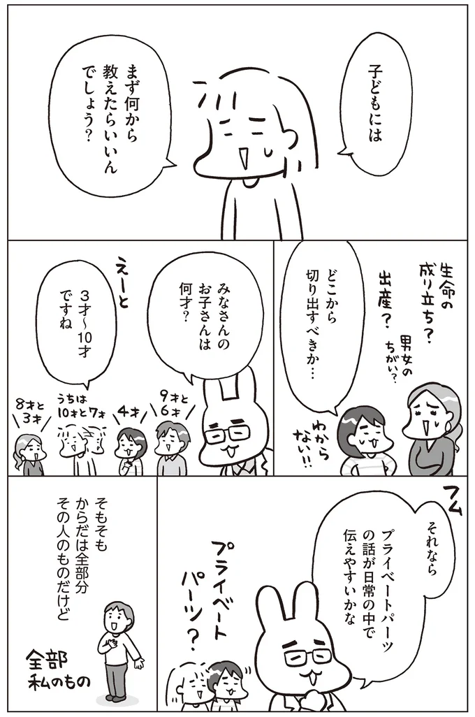 『おうち性教育はじめます 一番やさしい！防犯・SEX・命の伝え方』より