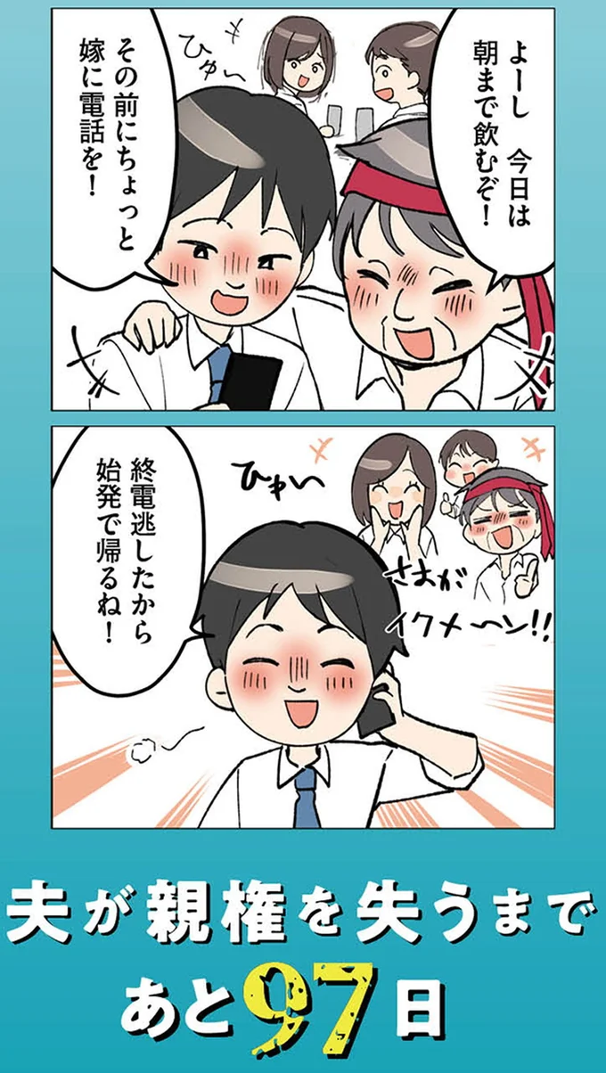 『イクメン気取りのクズを妻が全力で制裁してみた 100日後に親権を失う夫』より