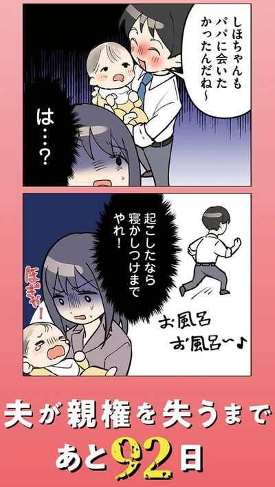 『イクメン気取りのクズを妻が全力で制裁してみた 100日後に親権を失う夫』より