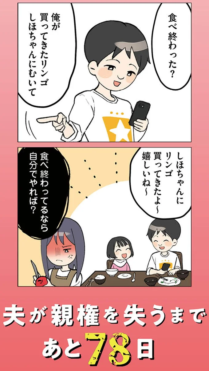 『イクメン気取りのクズを妻が全力で制裁してみた 100日後に親権を失う夫』より