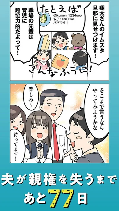 『イクメン気取りのクズを妻が全力で制裁してみた 100日後に親権を失う夫』より