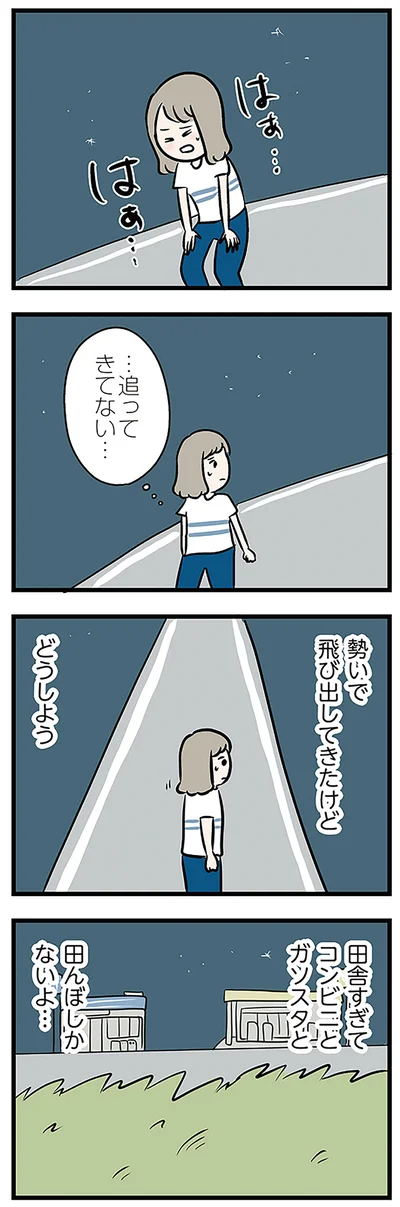 …追ってきてない…