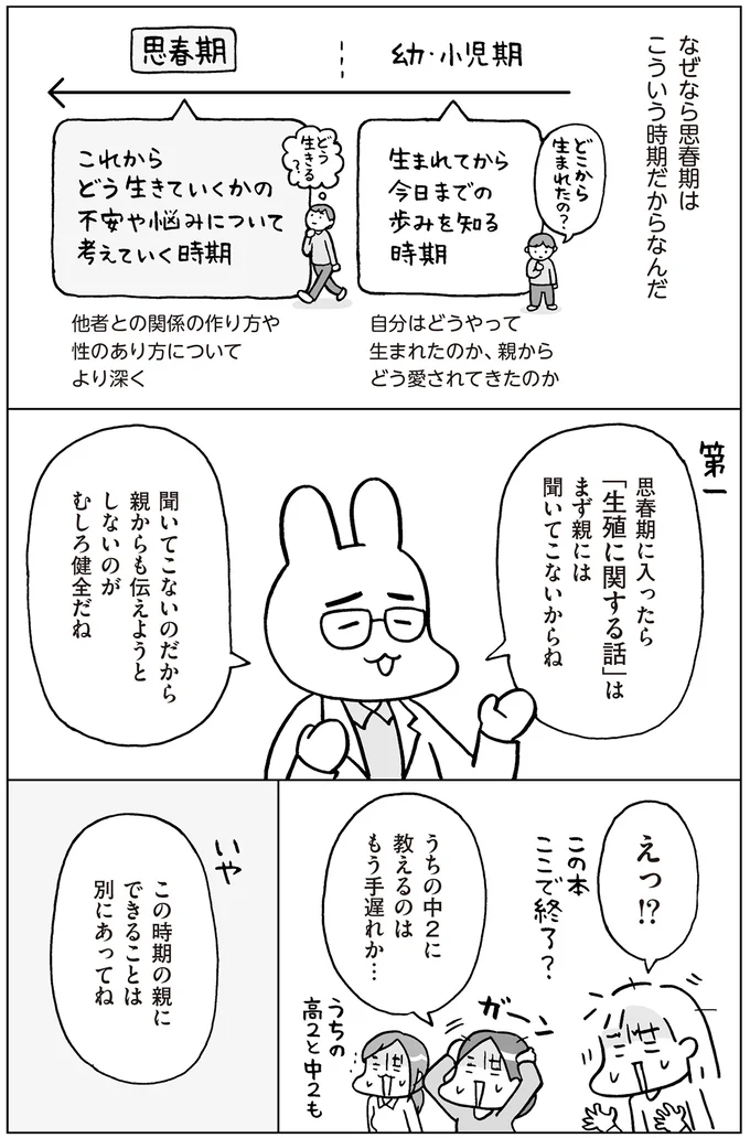『おうち性教育はじめます 思春期と家族編』より