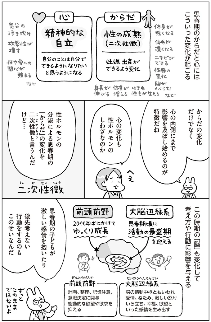 『おうち性教育はじめます 思春期と家族編』より