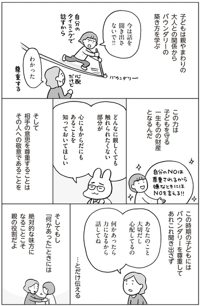 バウンダリーを尊重して