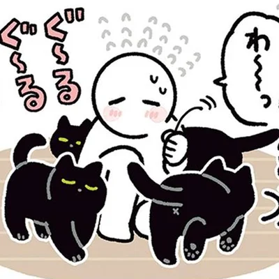 飼い主がしゃがんだら