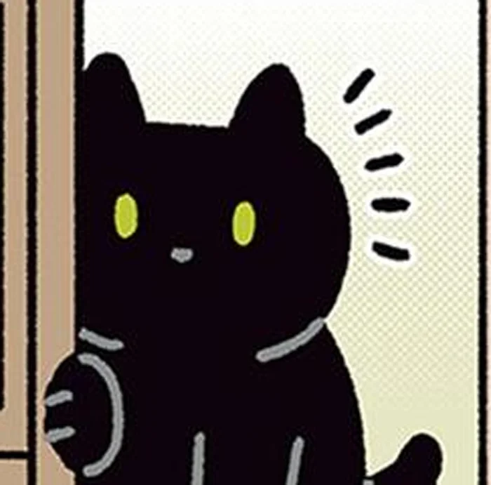 両手がふさがり戸が開けられない！黒猫ろんに助けを求めてみたら