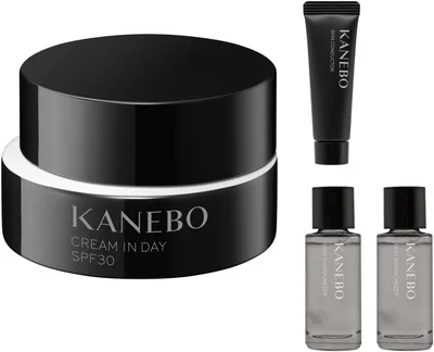 KANEBO（カネボウ）クリームインデイⅡ 朝用クリーム＋スキンコンダクターミニチューブ＋スキンハーモナイザーミニボトル付きセット