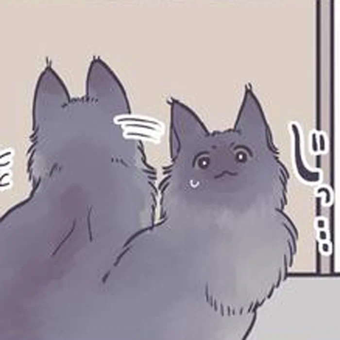 ひとりでトイレができるようになった息子。なぜか飼い猫がめちゃくちゃ心配してる!?