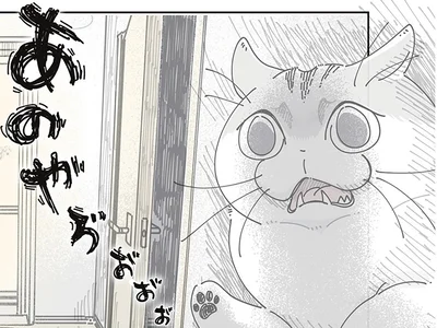 文句を言うネコ