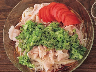 おろしきゅうりのそうめん