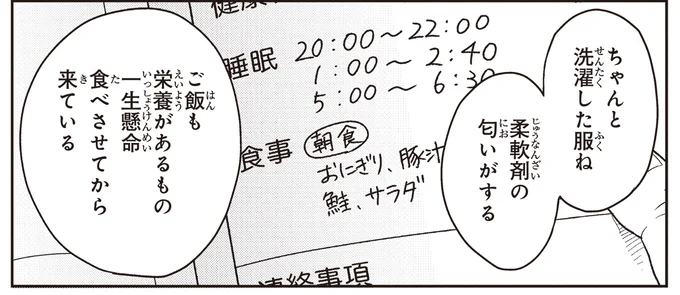 ちゃんと洗濯した服ね