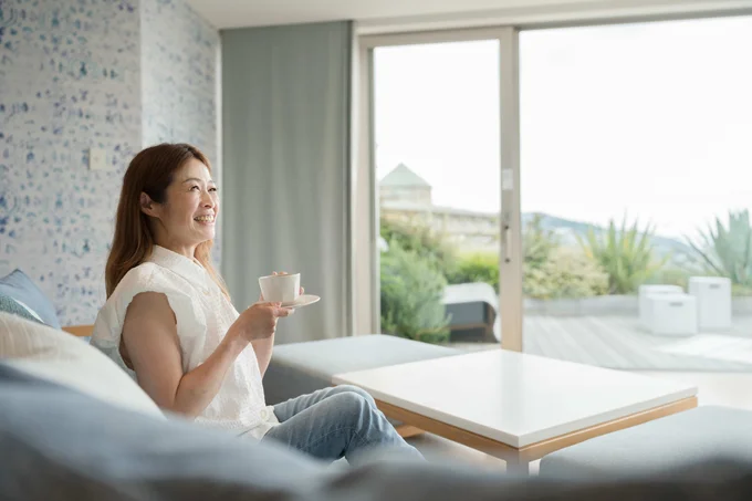 オーシャンビューのお部屋でリラックス