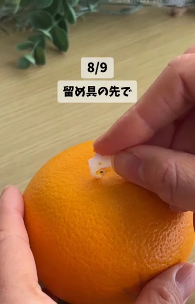 簡単に皮が剥ける▶箸置きにもなる（⇒次へ）