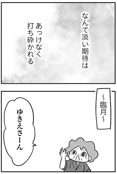 淡い期待は