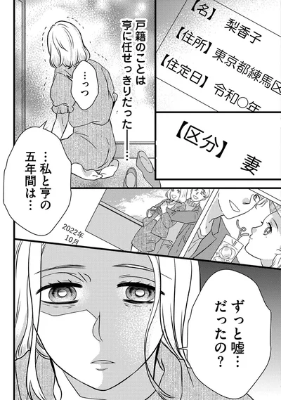 戸籍のことは亨に任せっきりだった…