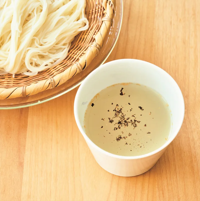 <そうめん>とりガラベースのつけつゆ無限バリエ3選