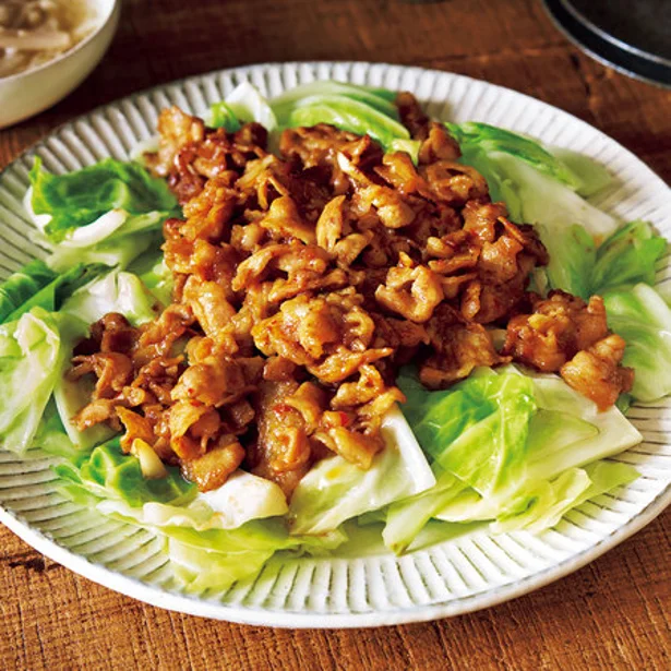 ご飯がすすむこっくり味！「豚肉とキャベツのはちみつみそ炒め」