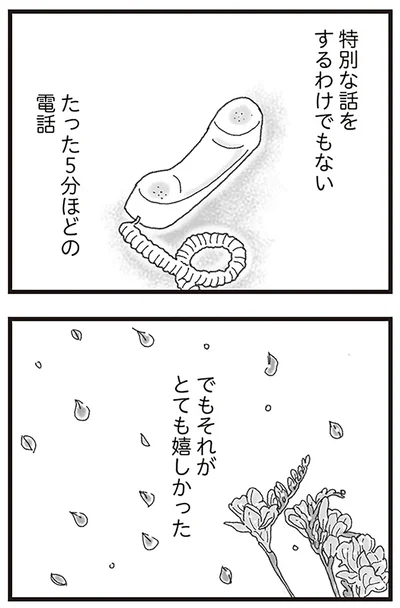 たった5分ほどの電話
