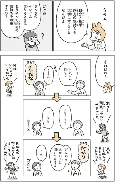 どうやって両方の気持ちを尊重するの？
