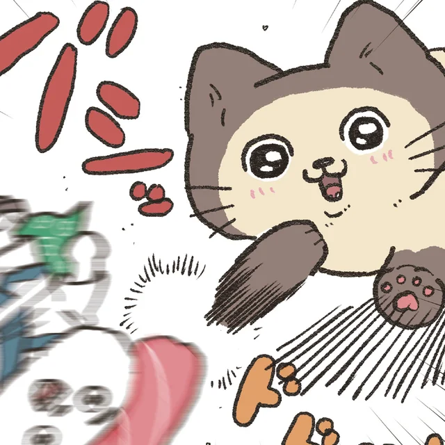 貴重な非売品の人形が猫さんのおもちゃに！遊びを止めたくない飼い主の葛藤