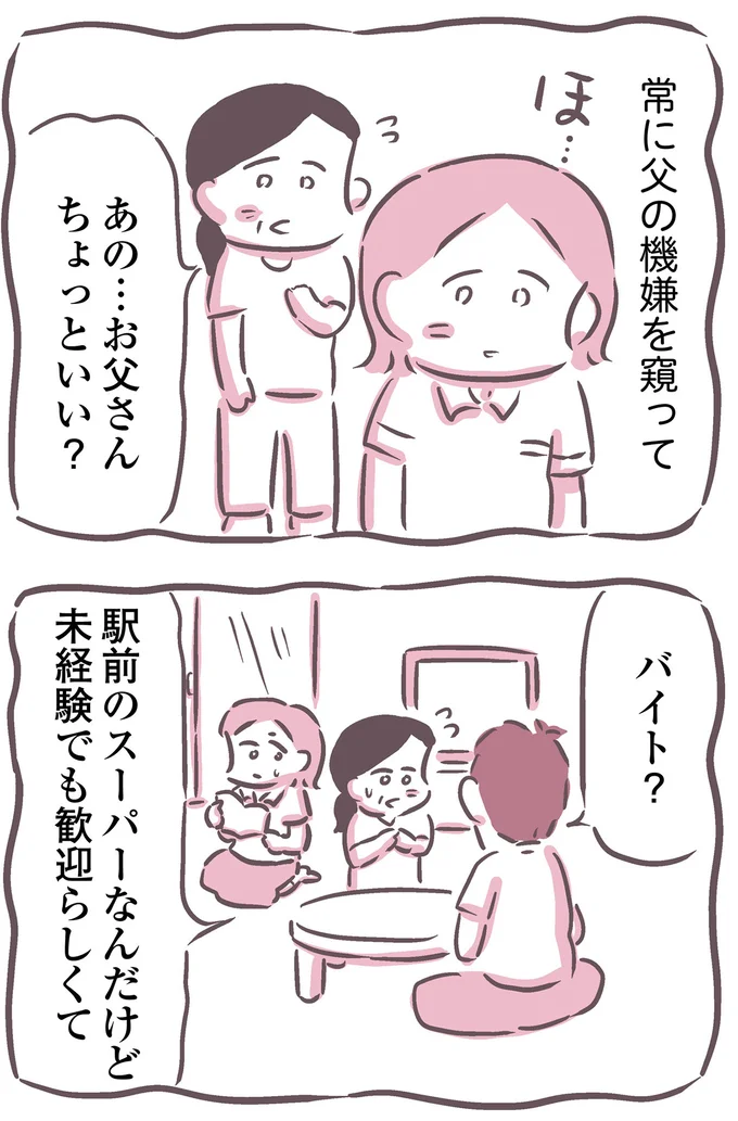 常に父の機嫌をうかがって