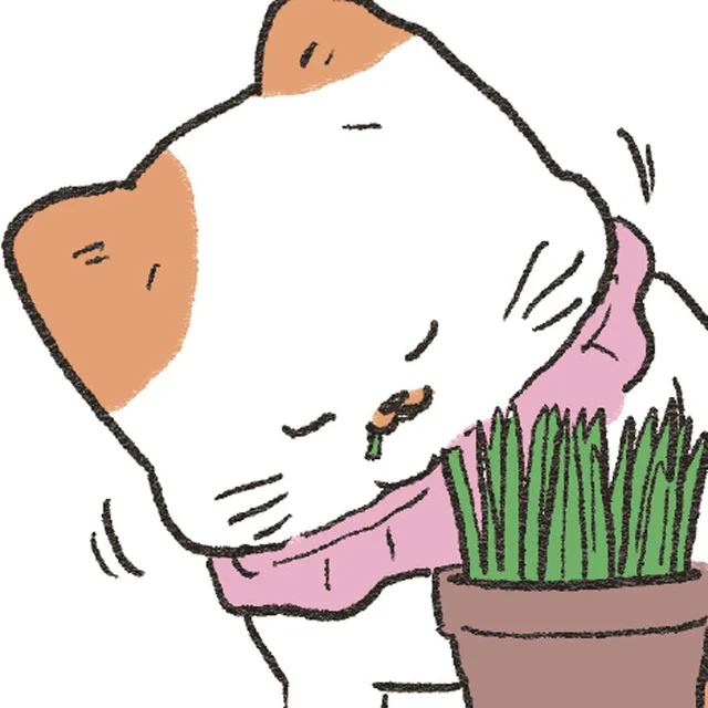あれは噂のねこ草!? お隣の猫さんが食べている「大人の味」に興味津々