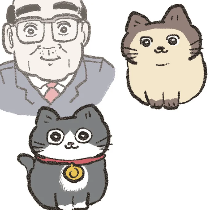 ねこおじ達の姿