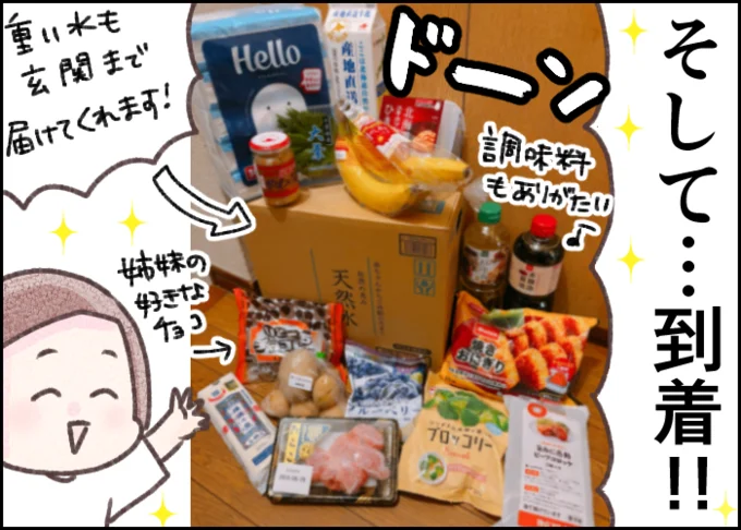 楽天マートでお買い物した商品が到着!