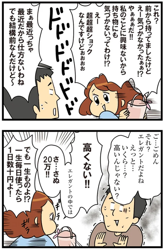 『150万のバッグが欲しい主婦の 夫に内緒の買い物日記』より