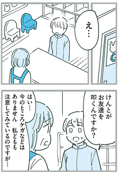 お友達を叩くんですか？