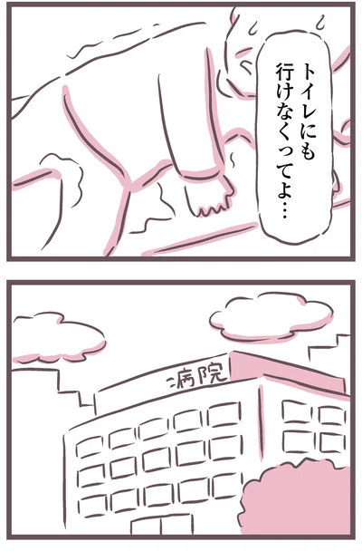 トイレにも行けなくってよ…