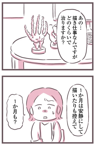 1か月は安静にして
