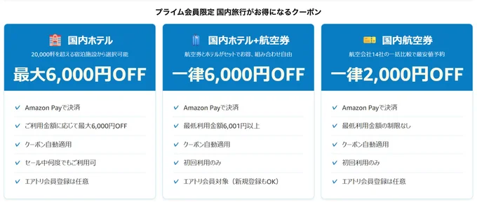 国内旅行がお得!