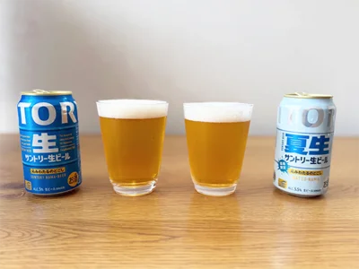  「サントリー生ビール」と猛暑限定「サントリー生ビール〈夏生〉」を飲み比べ！