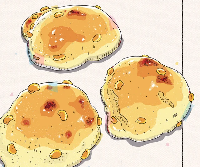 【お家で簡単パン作り】ひと晩寝かせて焼くだけ！コーンとチーズが香ばしい「コーンパン」