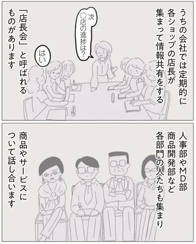 商品やサービスについて話し合います