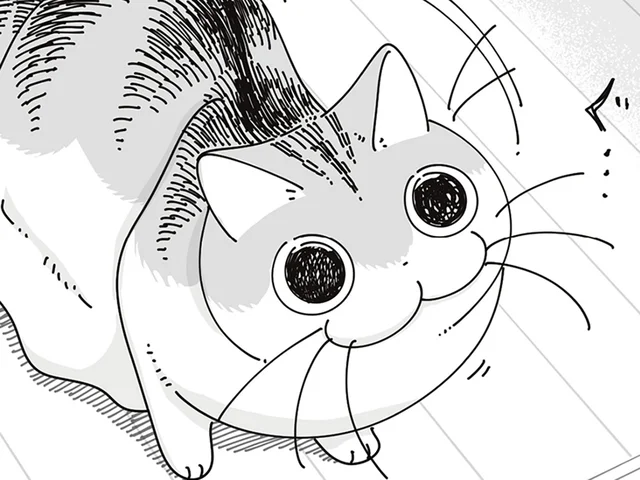 「ちょっと待って」ゴチャゴチャしている机の上に飛び乗ろうとするネコ