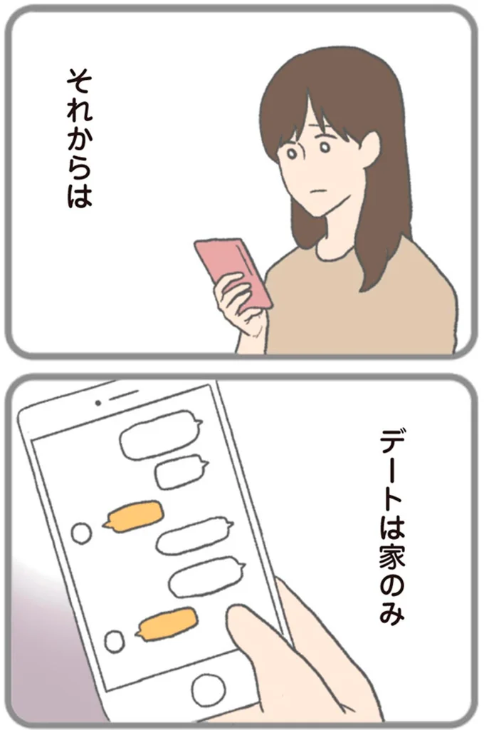 デートは家のみ