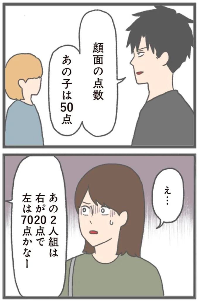 あの子は50点