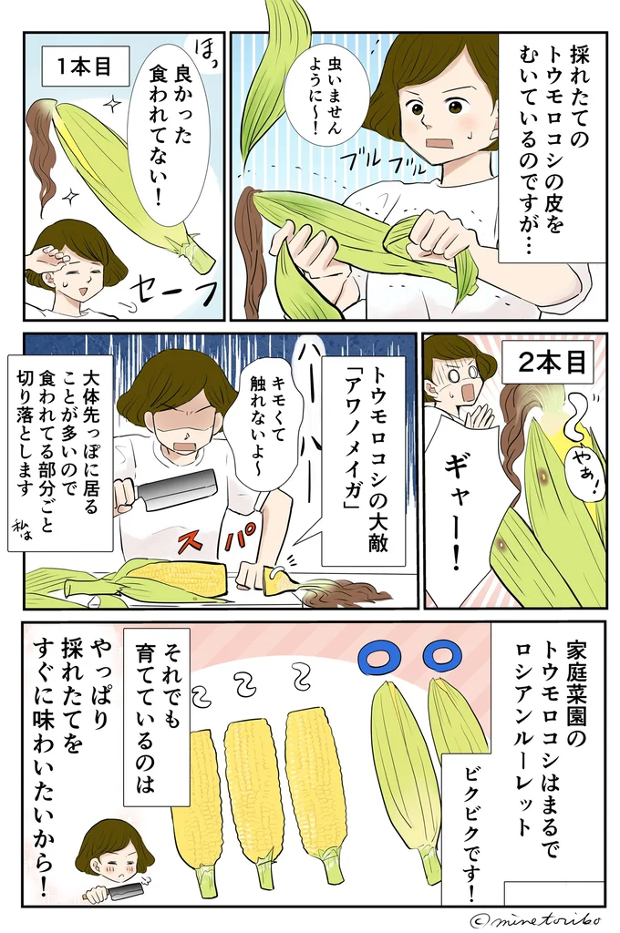 採れたてをすぐに味わいたいから!
