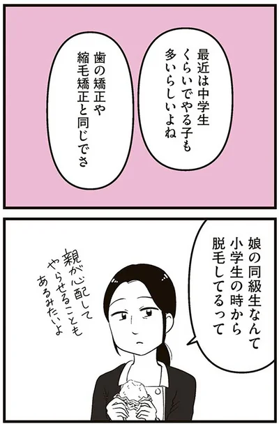 歯の矯正や縮毛矯正と同じでさ